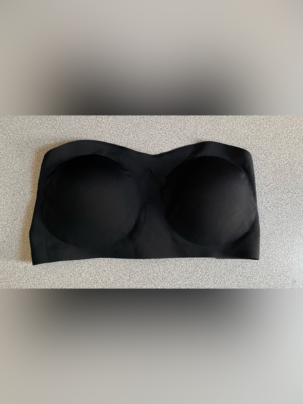Strapless Seamless Black Bandeau Bra